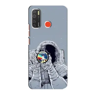 Чехол с принтом «Космонавт фото» для TECNO Spark 5