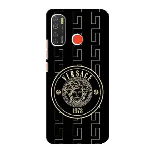 Чохли VERSACE для ТЕКНО Спарк 5 (PREMIUMPrint) (Лого Версаче)