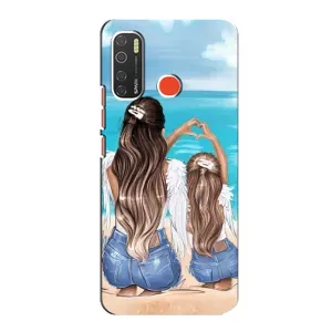 Чохол з друком для TECNO Spark 5 - (Мама з дитинкою) (AlphaPrint)