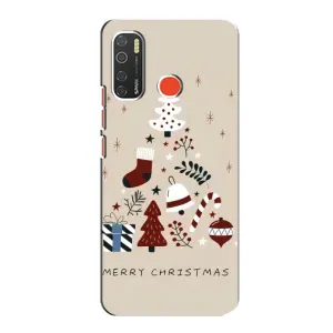 Різдвяні, Святкові Чохли для ТЕКНО Спарк 5 (Merry Christmas)