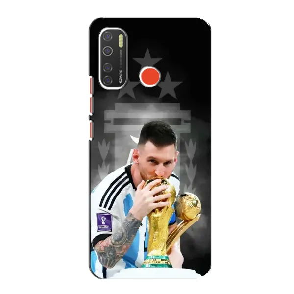 Чохол з принтом «Мессі Чемпіон» для TECNO Spark 5