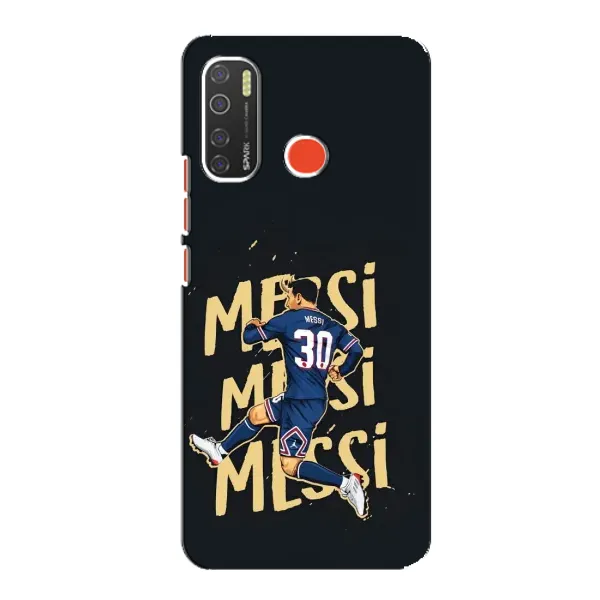Чохол з принтом «Messi ПСЖ» для TECNO Spark 5