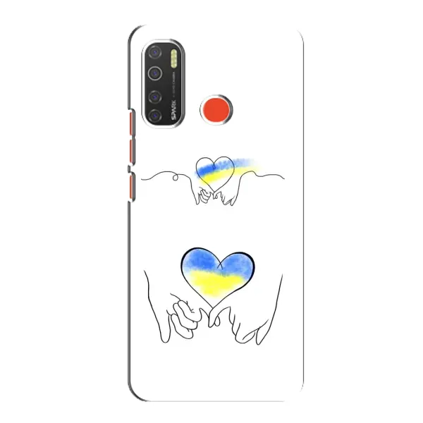 Чохол з принтом «Мир Україні» для TECNO Spark 5