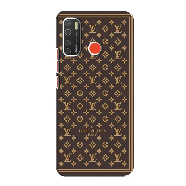 Чохол з принтом «шпалери LV» для TECNO Spark 5