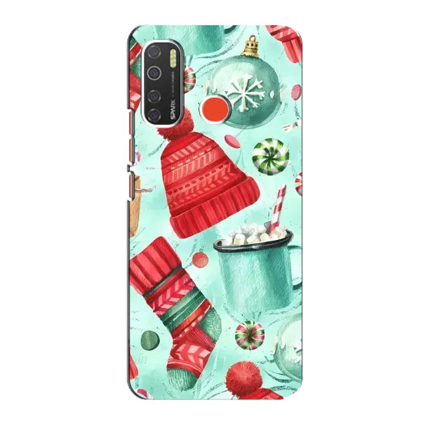 Чехол с принтом «Одежда НГ» для TECNO Spark 5