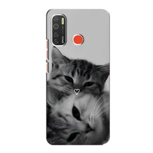 Чохол з малюнком кіт на TECNO Spark 5 (Пара котів)