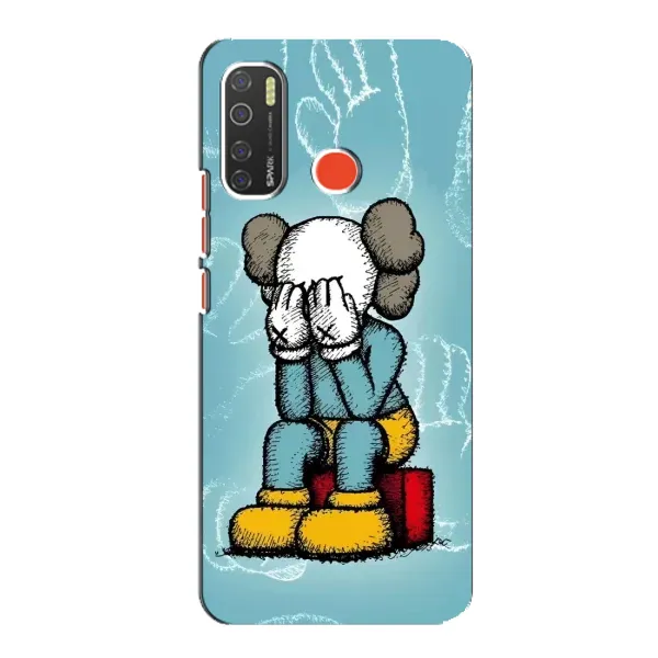 Чохол з принтом «Плач Bearbrick» для TECNO Spark 5