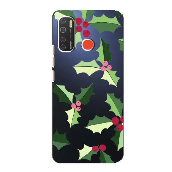 Чехол с принтом «Рождественский фон» для TECNO Spark 5