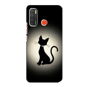 Чохол з принтом для TECNO Spark 5 (AlphaPrint) Модні коти (Силует котика)