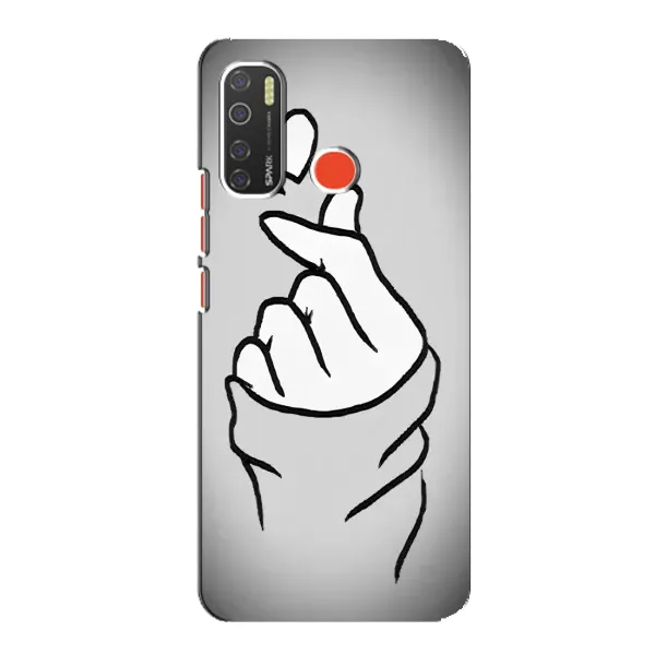 Чехол с принтом «Значок Love» для TECNO Spark 5