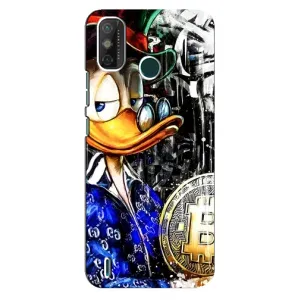 Чехлы для Техно Спарк 6 ГО - Scrooge MagDag (PREMIUMPrint) (Биткойн Скрудж)