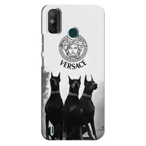 Чехлы VERSACE для Техно Спарк 6 ГО (PREMIUMPrint) (Доберман Версаче)