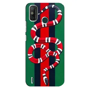 Чехлы ГУЧЧИ для Техно Спарк 6 ГО (AlphaPrint) (Gucci змия)
