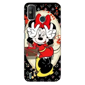 Чохол Disney Mouse TECNO Spark 6 GO (KE5) (PREMIUMPrint) (Мінні peace)