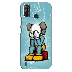 Чехлы для TECNO Spark 6 GO (KE5) - Bearbrick Louis Vuitton (PREMIUMPrint) (Плач Bearbrick)