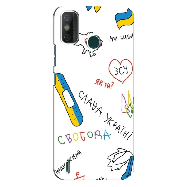 Чехол с принтом «Стикер» для TECNO Spark 6 GO (KE5)