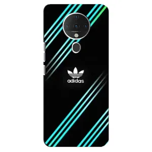 Чехлы Адидас для TECNO Spark 6 (AlphaPrint) (Адидас с полосами)