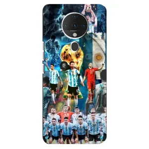 Чехлы Месси для TECNO Spark 6 (AlphaPrint) (Аргентина Месси)