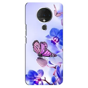 Чехлы с Цветами для TECNO Spark 6 (VPrint) (Бабочка на цветочке)