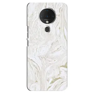 Мраморный чехол на TECNO Spark 6 (VPrint) (Белый мрамор)