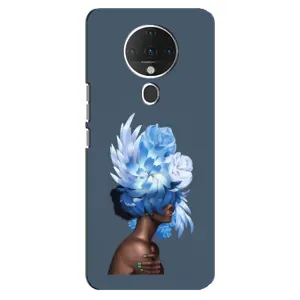 Чехлы (ART) Цветы на TECNO Spark 6 (VPrint) (Цветы на голове)