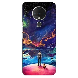 Космические Чехлы для Техно Спарк 6 (VPrint) (Галактический вид)