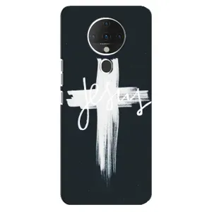 Чехол для TECNO Spark 6 (AlphaPrint) - (Христианские) (Иисус)