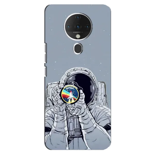 Чехол с принтом «Космонавт фото» для TECNO Spark 6