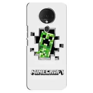 Чехол Майнкрафт на TECNO Spark 6 (AlphaPrint) Minecraft (крипер Майнкрафт)