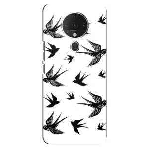 Чехол с птицами на TECNO Spark 6 (VPrint) (Ласточки)
