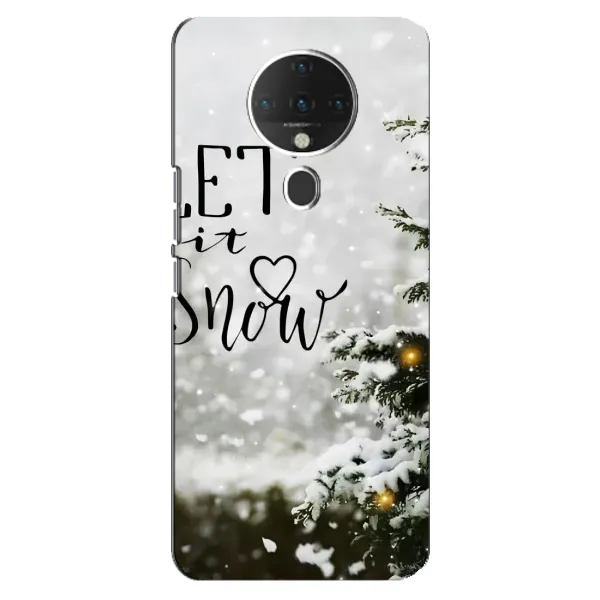 Чехол с принтом «Let it snow» для TECNO Spark 6
