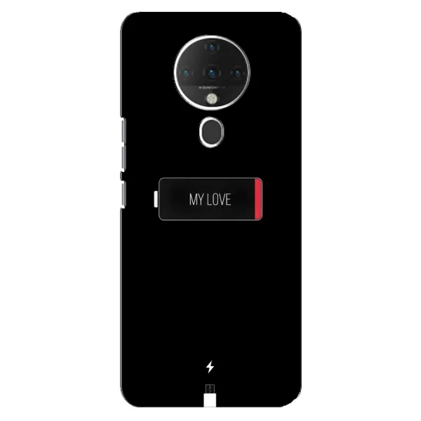 Чохол з принтом «Love battery» для TECNO Spark 6