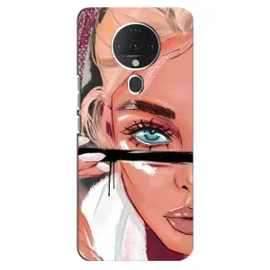 Чехол с печатью для TECNO Spark 6 - (Мода) (AlphaPrint) (Макияж)