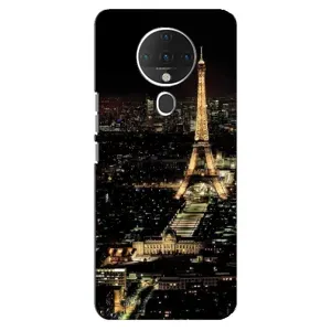 Чехол Эйфелева Башня для TECNO Spark 6 - (AlphaPrint) (Ночной Париж)