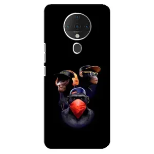 Чехол с Обезьянами TECNO Spark 6 - (AlphaPrint) (Три обезьяны)