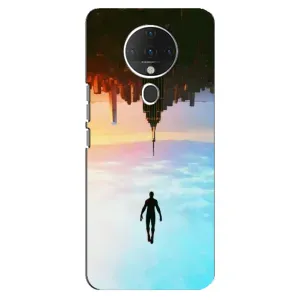 Чехол с человеком пауком для TECNO Spark 6 - (AlphaPrint) (Паук человек)