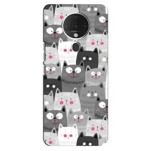 Чехлы с Котиками для TECNO Spark 6 (VPrint) (Рисованные котики)