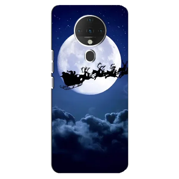 Чехол с принтом «Санта - луна» для TECNO Spark 6