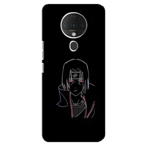 Чехлы на тему: Итачи Учиха для TECNO Spark 6 (AlphaPrint) (силуэт Итачи)