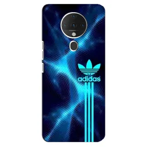 Чехлы Адидас для TECNO Spark 6 (AlphaPrint) (Синий Адидас)