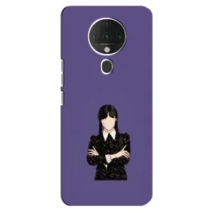 Чохли Венсдей на TECNO Spark 6 Уенсдей (AlphaPrint) (Венздей у чорному)