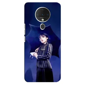 Чохли Венсдей на TECNO Spark 6 Уенсдей (AlphaPrint) (Венздей з парасолькою)