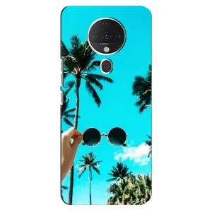 Силиконовый чехол с КАРТИНКАМИ лето для TECNO Spark 6 (AlphaPrint) (Взгляд лето)