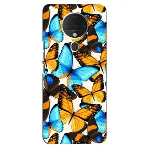 Чехол с принтом для Техно Спарк 6 - (Прикольные) (AlphaPrint) (Яркие бабочки)