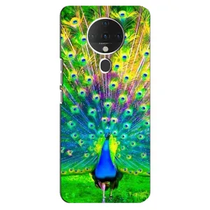 Чехол с птицами на TECNO Spark 6 (VPrint) (Яркий Павлин)