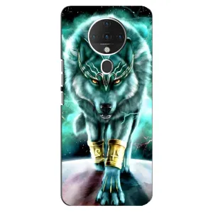 Защитные чехлы для Техно Спарк 6 (AlphaPrint) (ХИТ продаж) ВОЛК (Яркий волк)