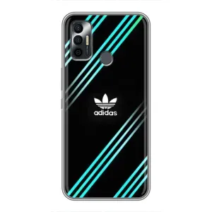Чохли Адидас для TECNO Spark 7 (KF6n) (AlphaPrint) (Адідас з полосами)