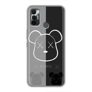 Чохли для TECNO Spark 7 (KF6n) - Bearbrick Louis Vuitton (PREMIUMPrint) (БеарБрік очі)