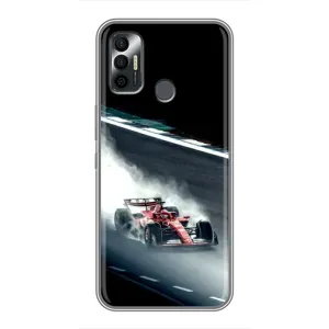 Чехол Формула1 на TECNO Spark 7 (KF6n) (Болид гоночный)