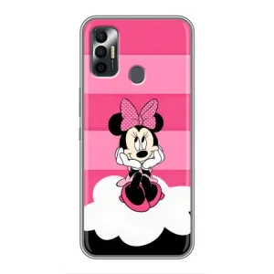 Міккі Маус чохол для TECNO Spark 7 (KF6n) (AlphaPrint - Мультяшні) (Дівчинка Maus)